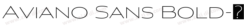 Aviano Sans Bold字体转换